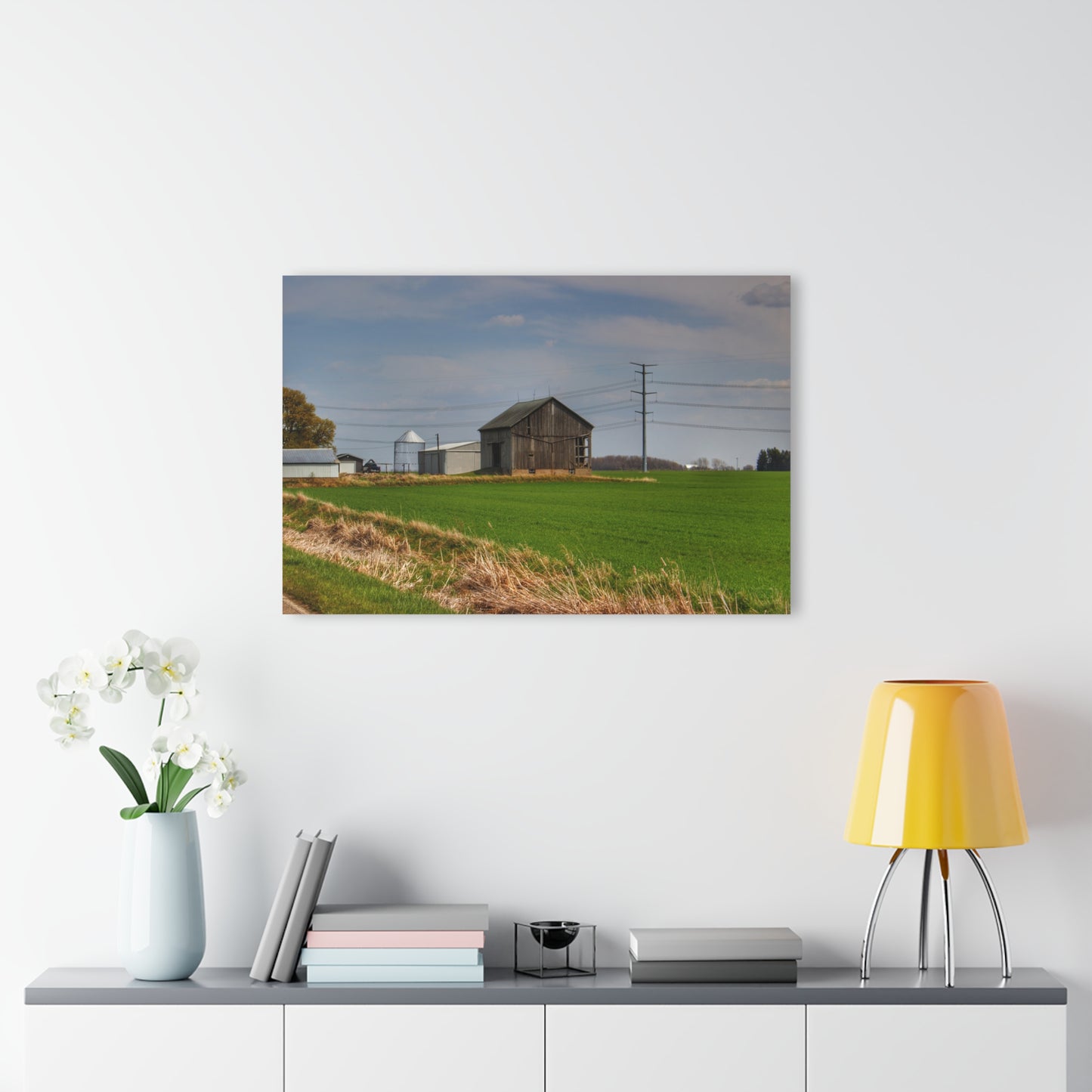 U R There Photography McAlpine Grey Rustic Farmhouse Acrylic Wall Print