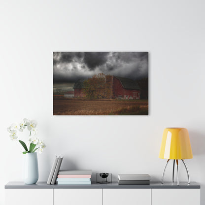 U R There Photography Hinson Road Reds I Rustic Farmhouse Acrylic Wall Print