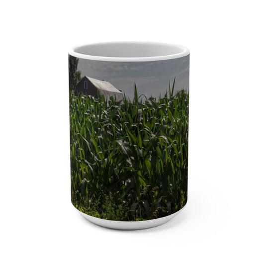 Rustic Farmhouse Coffee Mug featuring Above the Corn on Piersonville Road I
