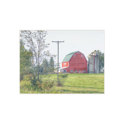 U R There Photography Stewart Road Red I Rustic Farmhouse Decorative Ceramic Tile