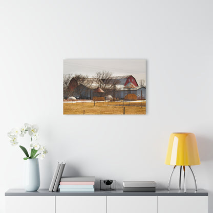 U R There Photography Hidden Red Rustic Farmhouse Acrylic Wall Print
