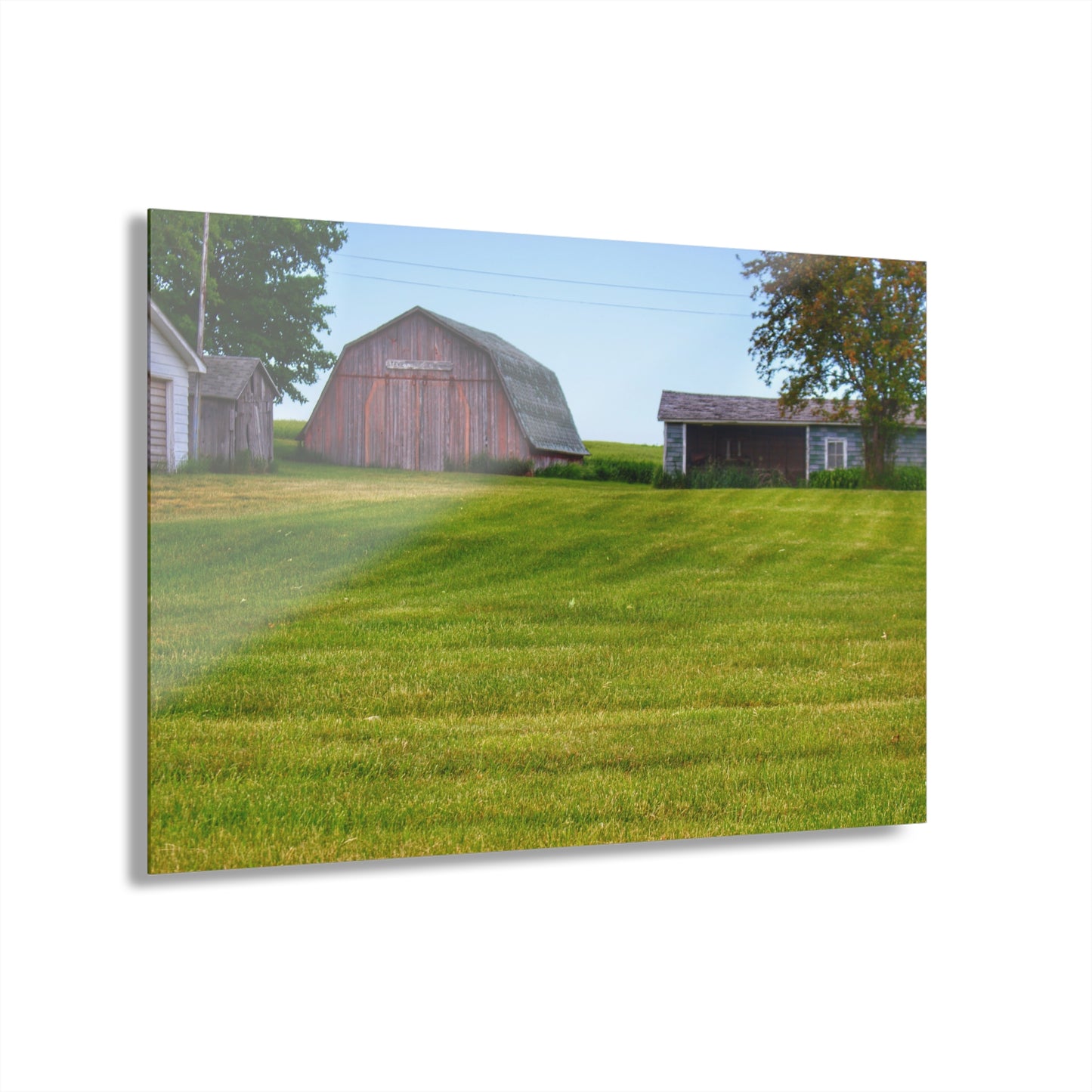 U R There Photography Cass City Elmwood Greys Rustic Farmhouse Acrylic Wall Print