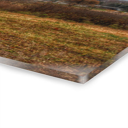 U R There Photography German Road Forgotten Red I Rustic Farmhouse Acrylic Wall Print