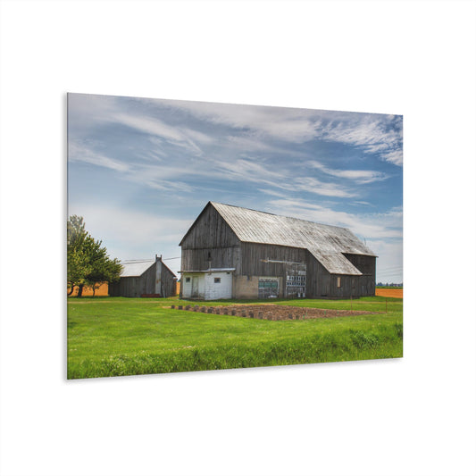 U R There Photography Bay Port Road Greys Rustic Farmhouse Acrylic Wall Print