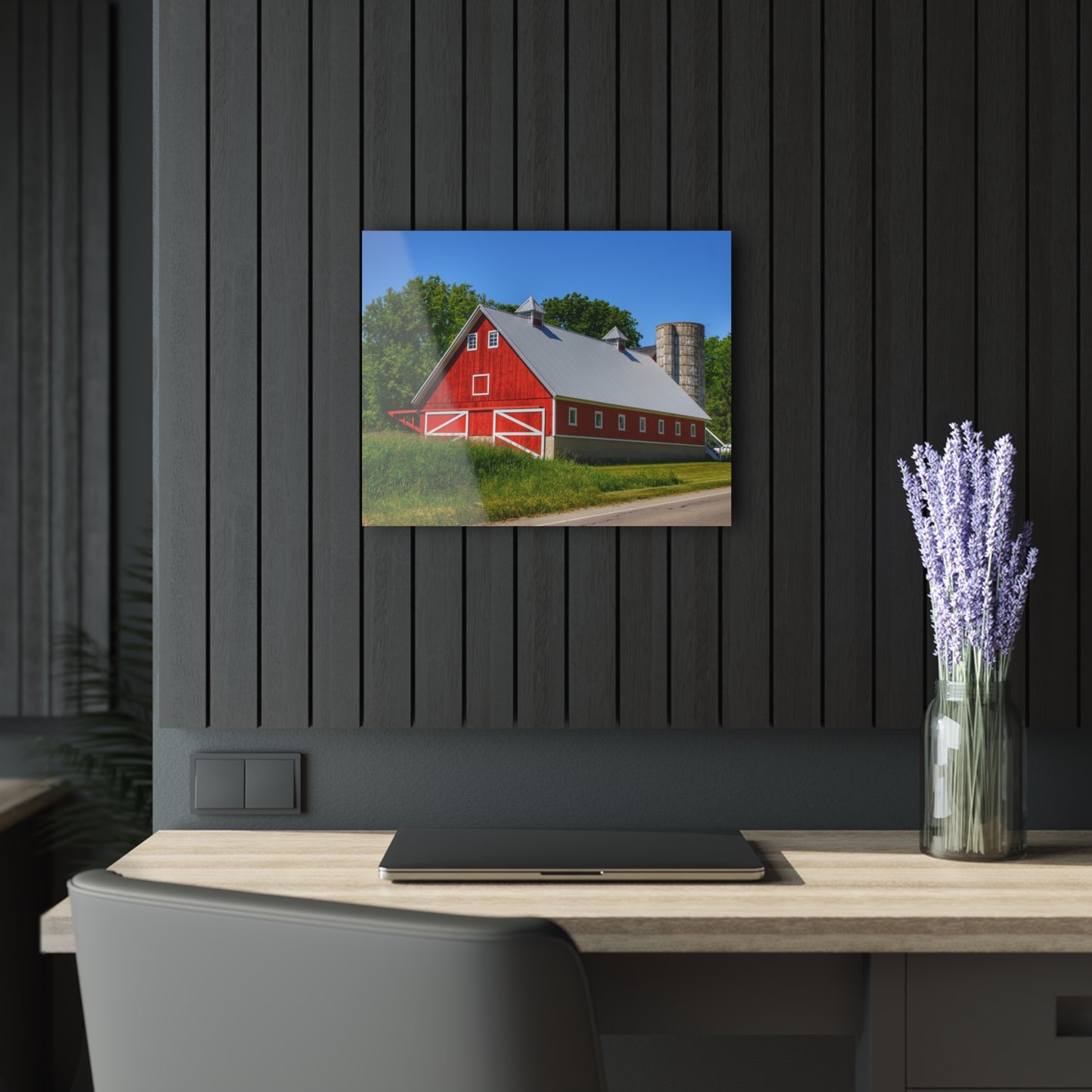 U R There Photography Metamora Red 2020 I Rustic Farmhouse Acrylic Wall Print