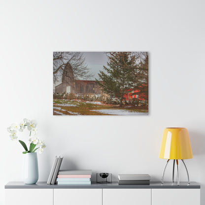 U R There Photography Schott Road Grey II Rustic Farmhouse Acrylic Wall Print