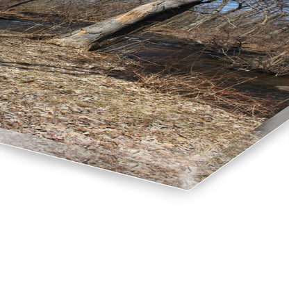 U R There Photography Creekside Seating Rustic Farmhouse Acrylic Wall Print
