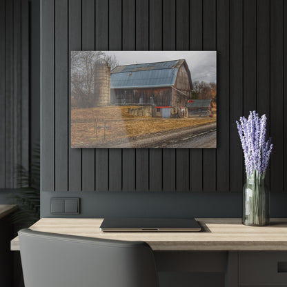 Barn Boutique Modern Farmhouse Acrylic Wall Print| Seymour Lakes Roadside Grey