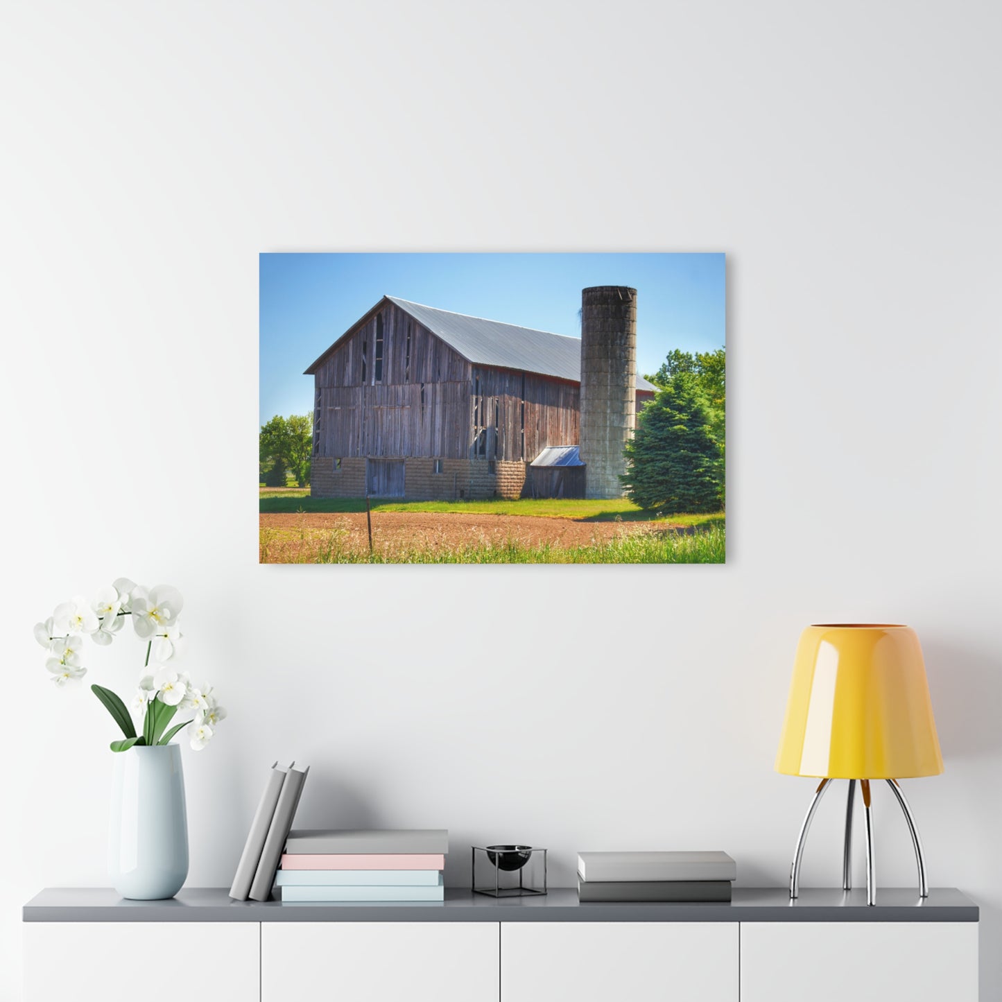 U R There Photography Gilford Grey III Rustic Farmhouse Acrylic Wall Print