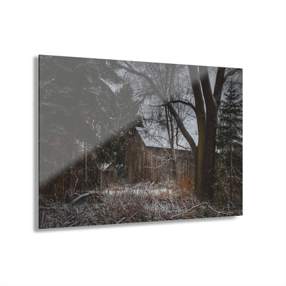U R There Photography Willard Road Hidden Grey Rustic Farmhouse Acrylic Wall Print