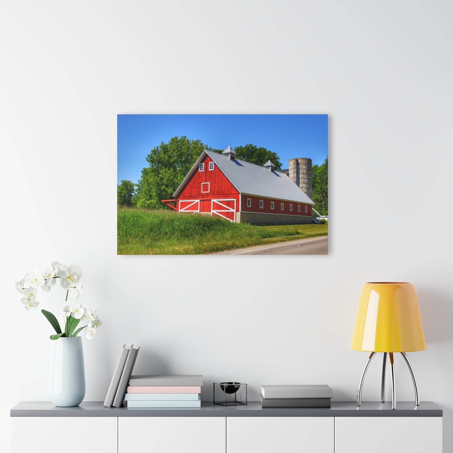 U R There Photography Metamora Red 2020 I Rustic Farmhouse Acrylic Wall Print