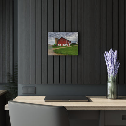 Barn Boutique Modern Farmhouse Acrylic Wall Print| Fostoria Red II