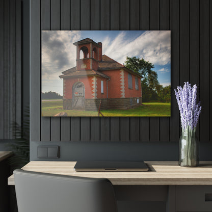 U R There Photography North Grove Road Schoolhouse I Rustic Farmhouse Acrylic Wall Print