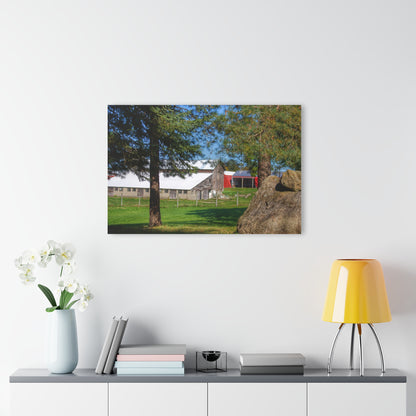 U R There Photography Oakwood Road Old Grey Rustic Farmhouse Acrylic Wall Print