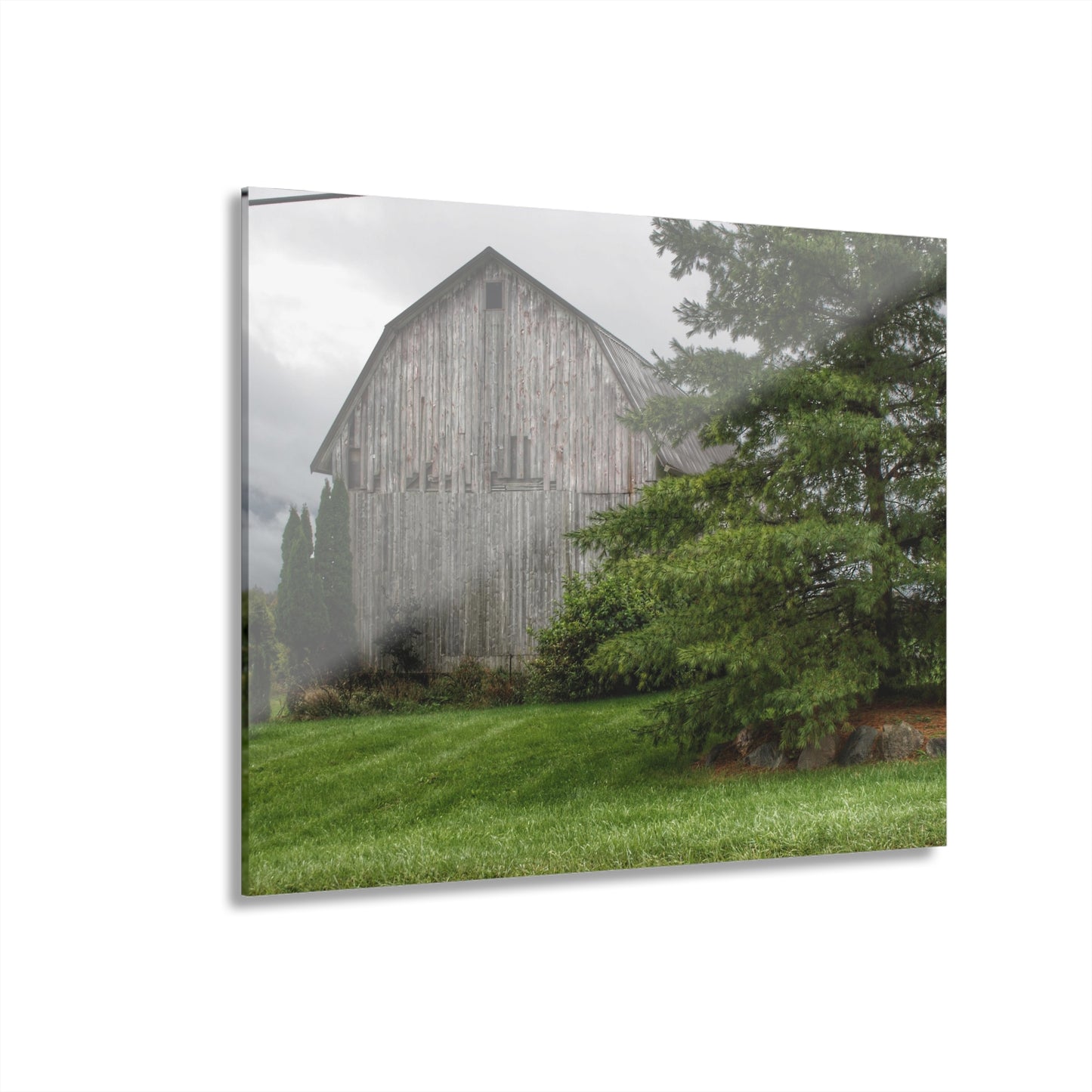 U R There Photography Dequindre Road Grey II Rustic Farmhouse Acrylic Wall Print