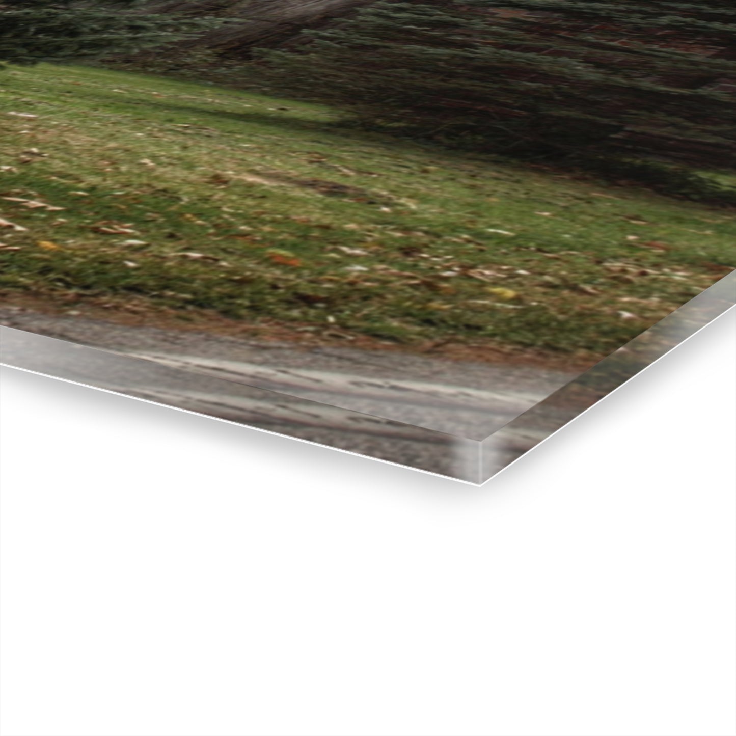U R There Photography Pero Lake Road Grey I Rustic Farmhouse Acrylic Wall Print