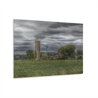 U R There Photography Rider Road Grey Rustic Farmhouse Acrylic Wall Print