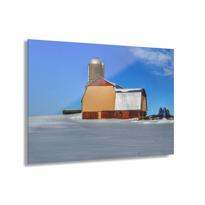 U R There Photography Bay City - Forestville Beige Barn Rustic Farmhouse Acrylic Wall Print
