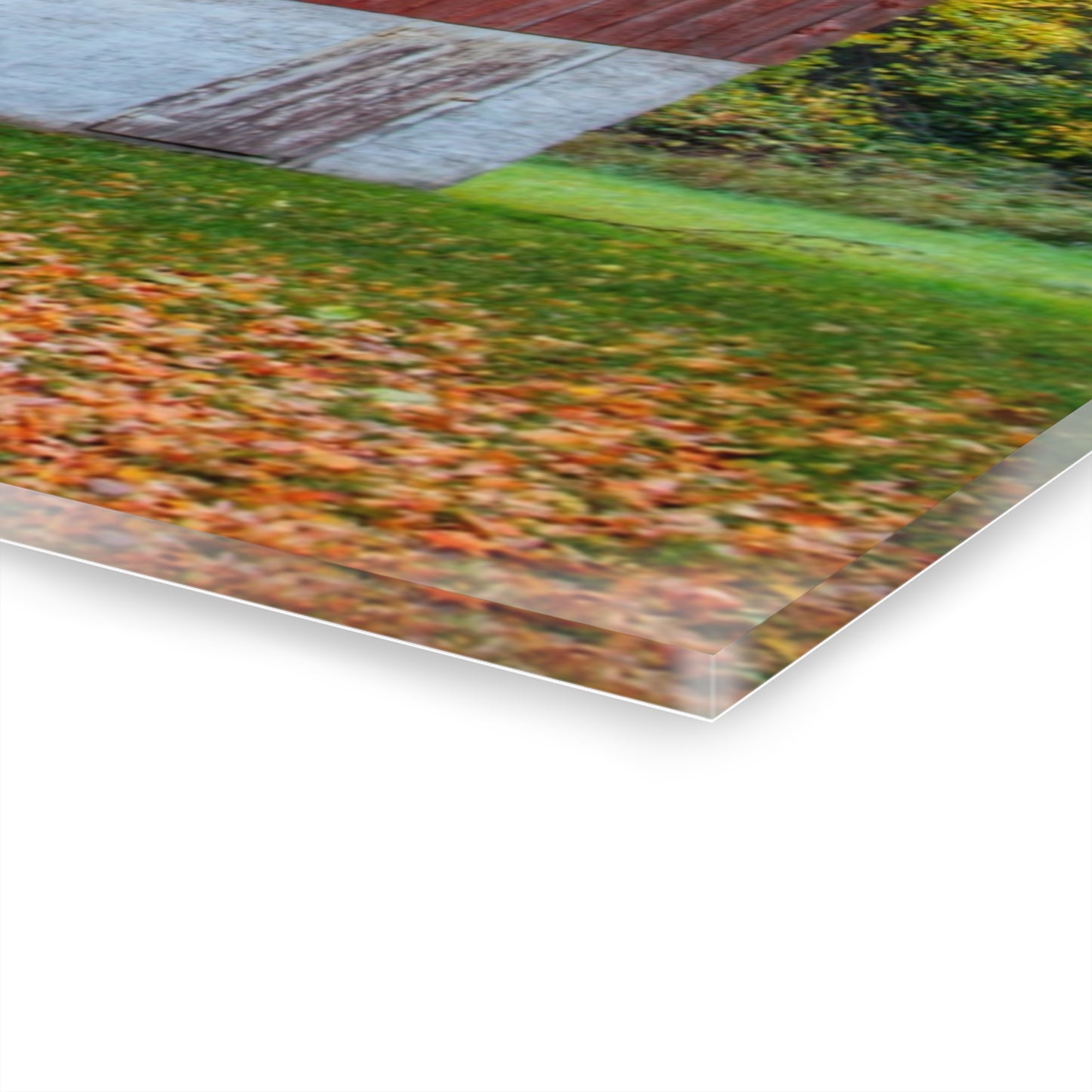 U R There Photography M-25 Red Rustic Farmhouse Acrylic Wall Print