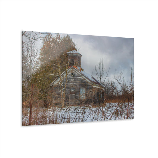 U R There Photography Vermilya Schoolhouse II Rustic Farmhouse Acrylic Wall Print