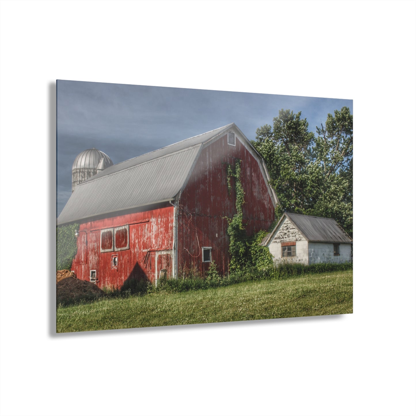 U R There Photography Stanley Road Red in Summer I Rustic Farmhouse Acrylic Wall Print