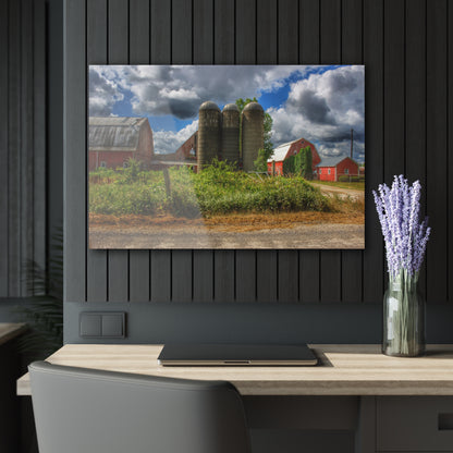 U R There Photography Shelby Red II Rustic Farmhouse Acrylic Wall Print