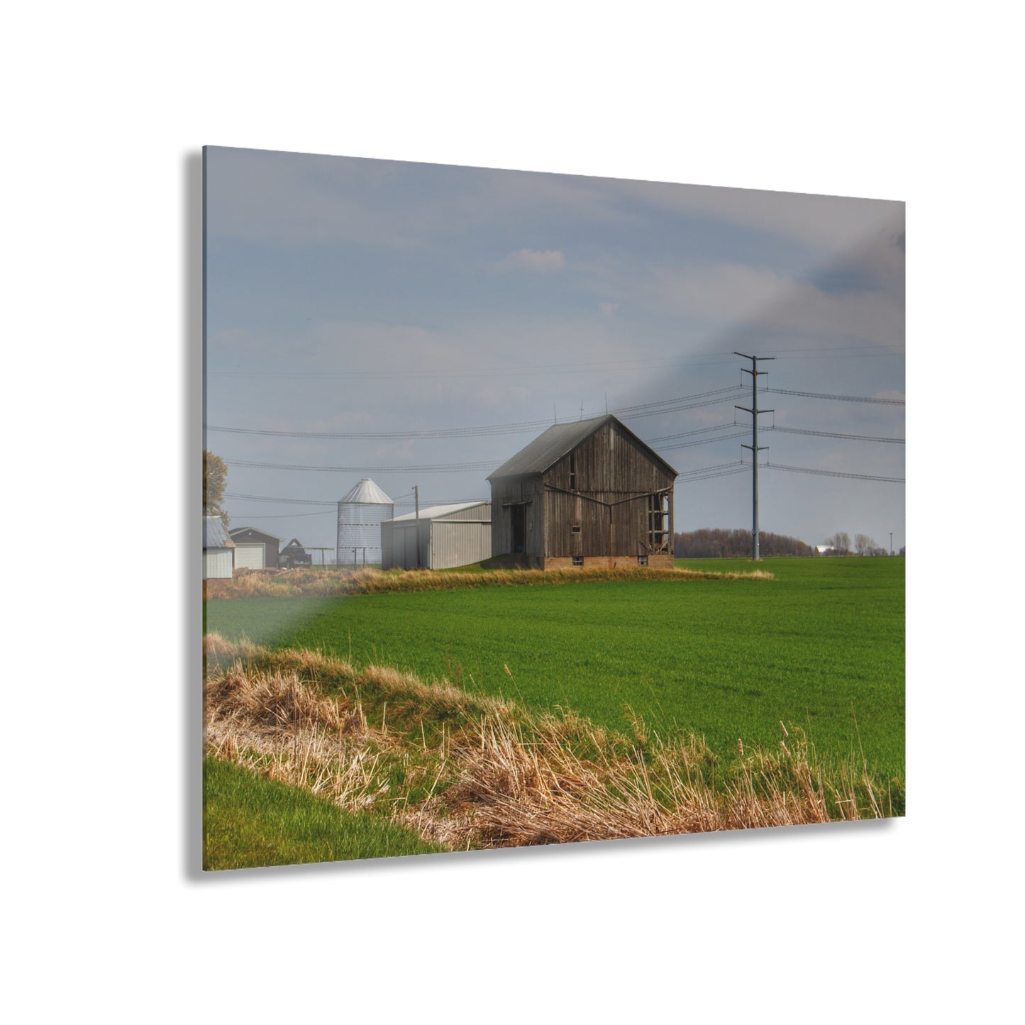 U R There Photography McAlpine Grey Rustic Farmhouse Acrylic Wall Print