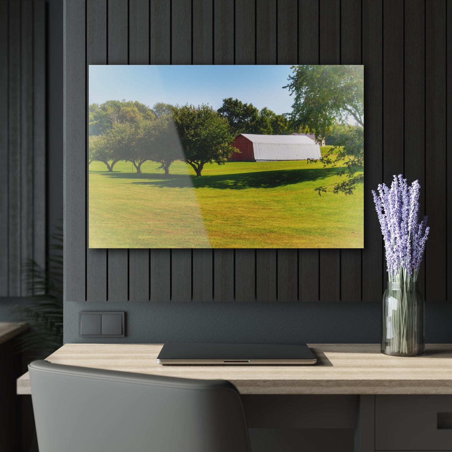 U R There Photography Lake Pleasant Road Hidden Quonset Rustic Farmhouse Acrylic Wall Print