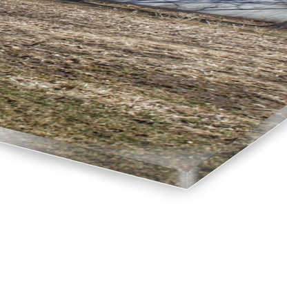 U R There Photography German Road Reds Rustic Farmhouse Acrylic Wall Print