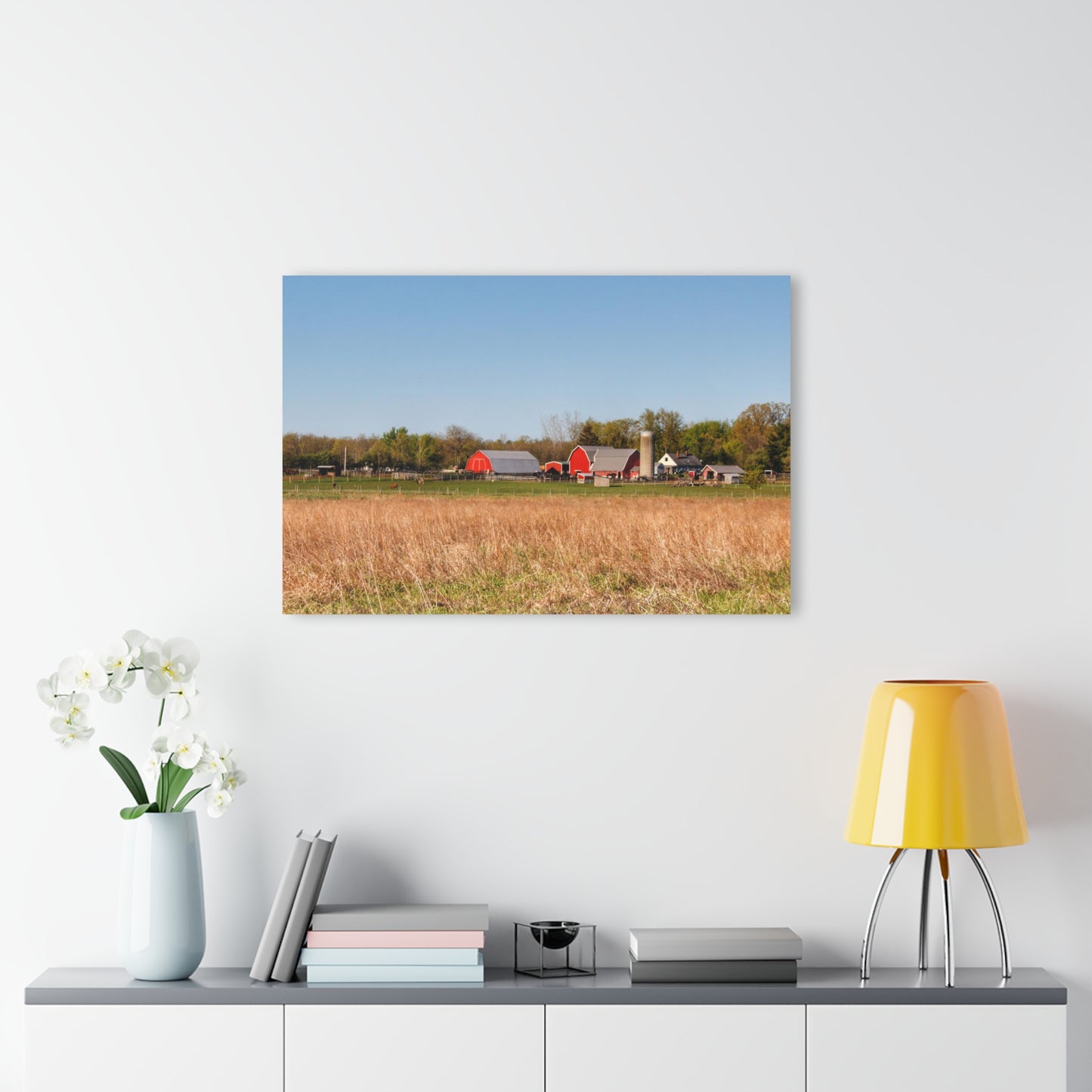 U R There Photography East Millington Road Farm Rustic Farmhouse Acrylic Wall Print