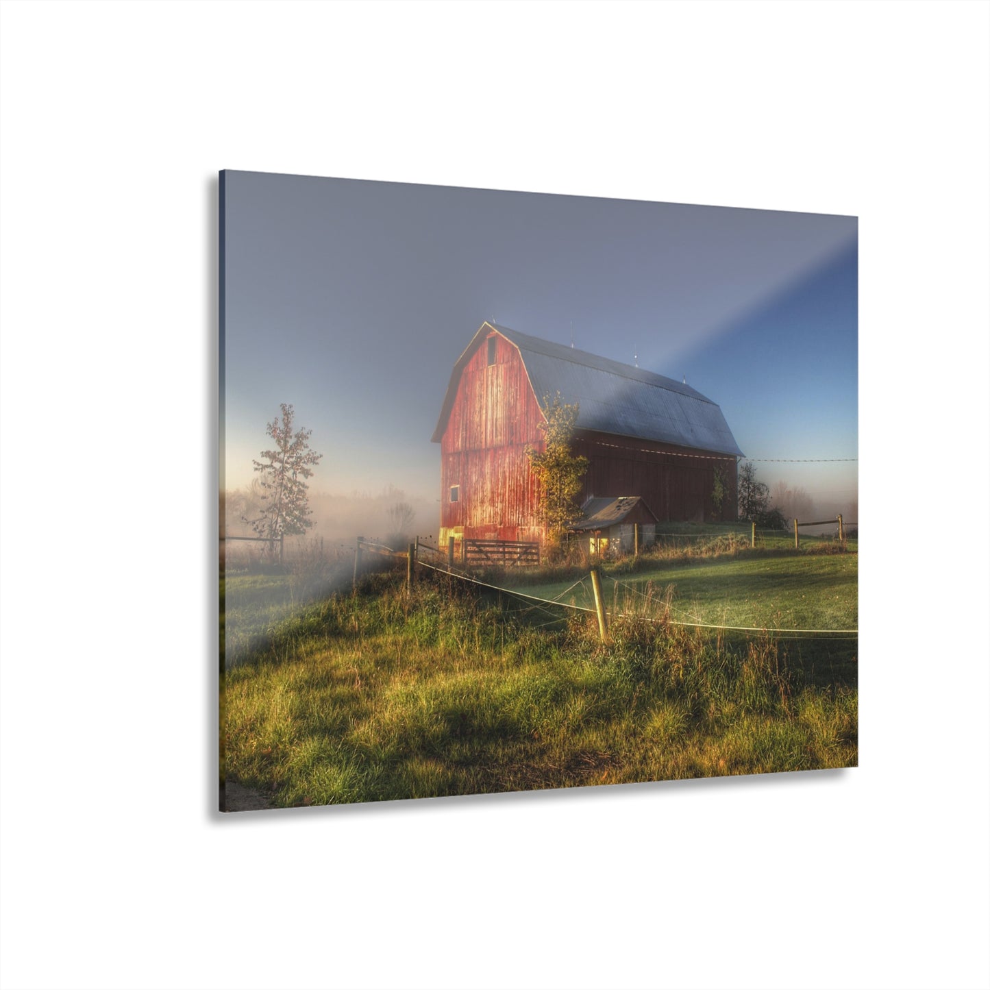 U R There Photography Columbiaville Red I Rustic Farmhouse Acrylic Wall Print