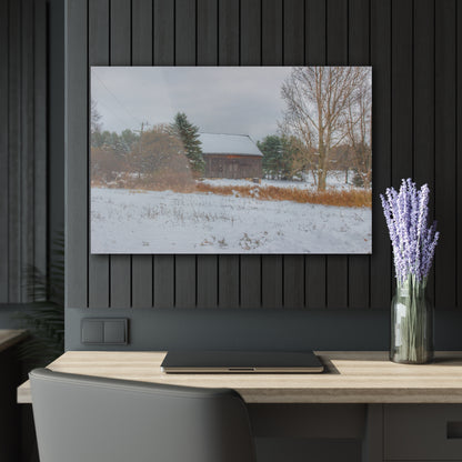 U R There Photography Hosner Road Grey in Late Fall Rustic Farmhouse Acrylic Wall Print