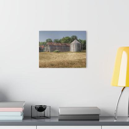 U R There Photography Hough Road Green Quonset II Rustic Farmhouse Acrylic Wall Print