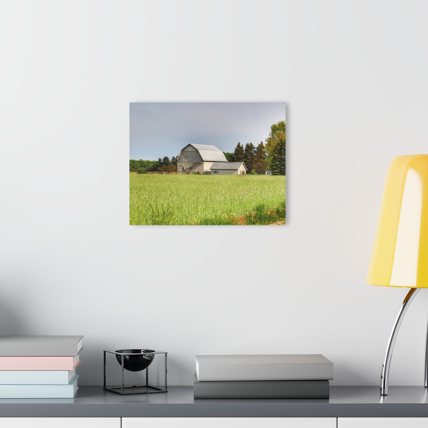 U R There Photography North Graf Road White Rustic Farmhouse Acrylic Wall Print