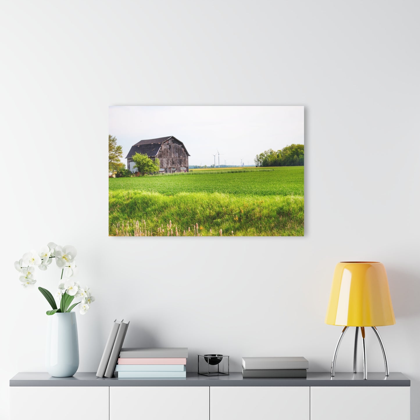 U R There Photography North Graf Road Old Grey Rustic Farmhouse Acrylic Wall Print