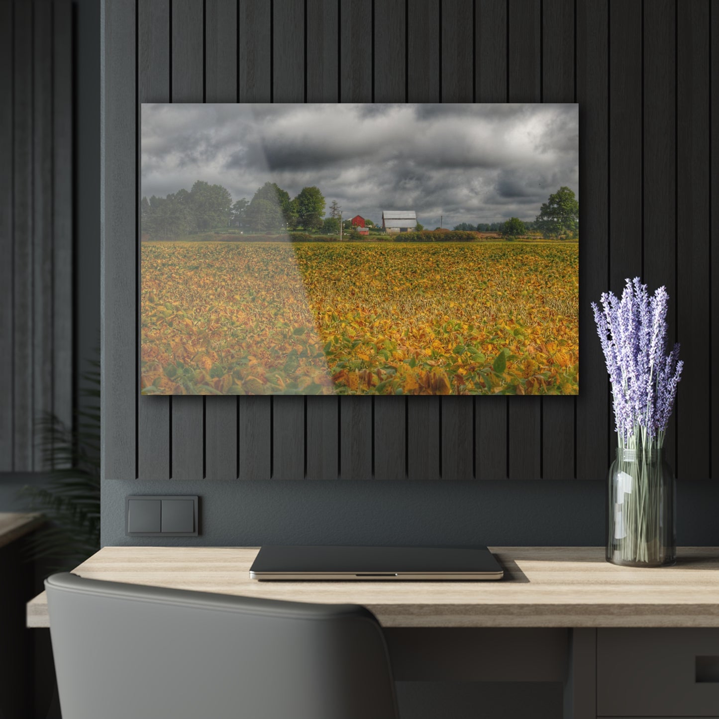 U R There Photography Golden Fields Farm Rustic Farmhouse Acrylic Wall Print