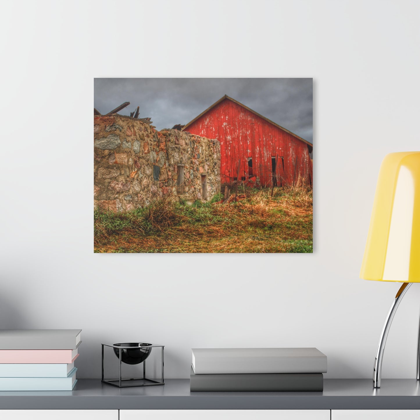 U R There Photography Stanley Road Ruins Rustic Farmhouse Acrylic Wall Print