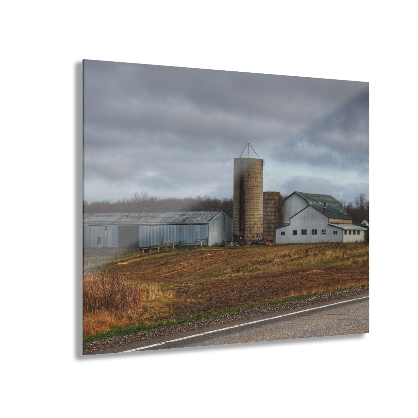 U R There Photography M-24 Whites Rustic Farmhouse Acrylic Wall Print