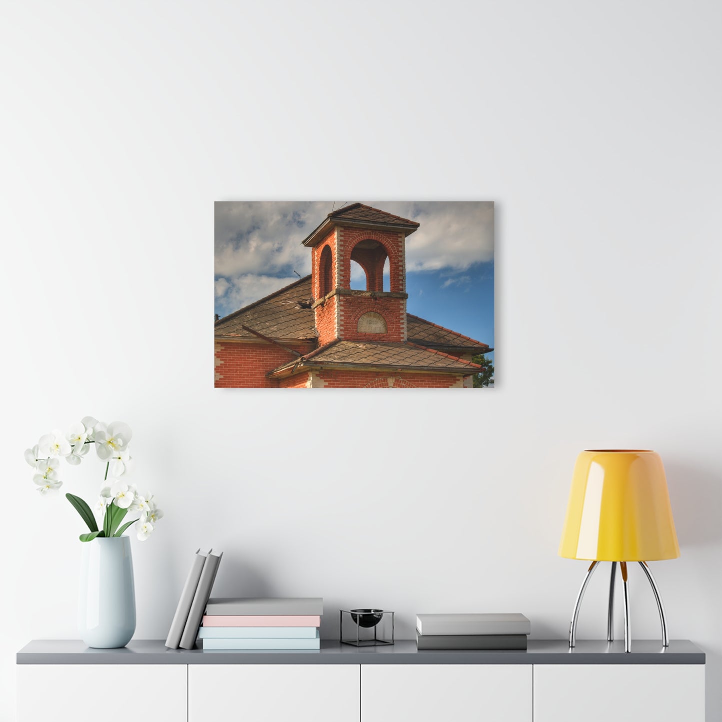 U R There Photography North Grove Road Schoolhouse II Rustic Farmhouse Acrylic Wall Print