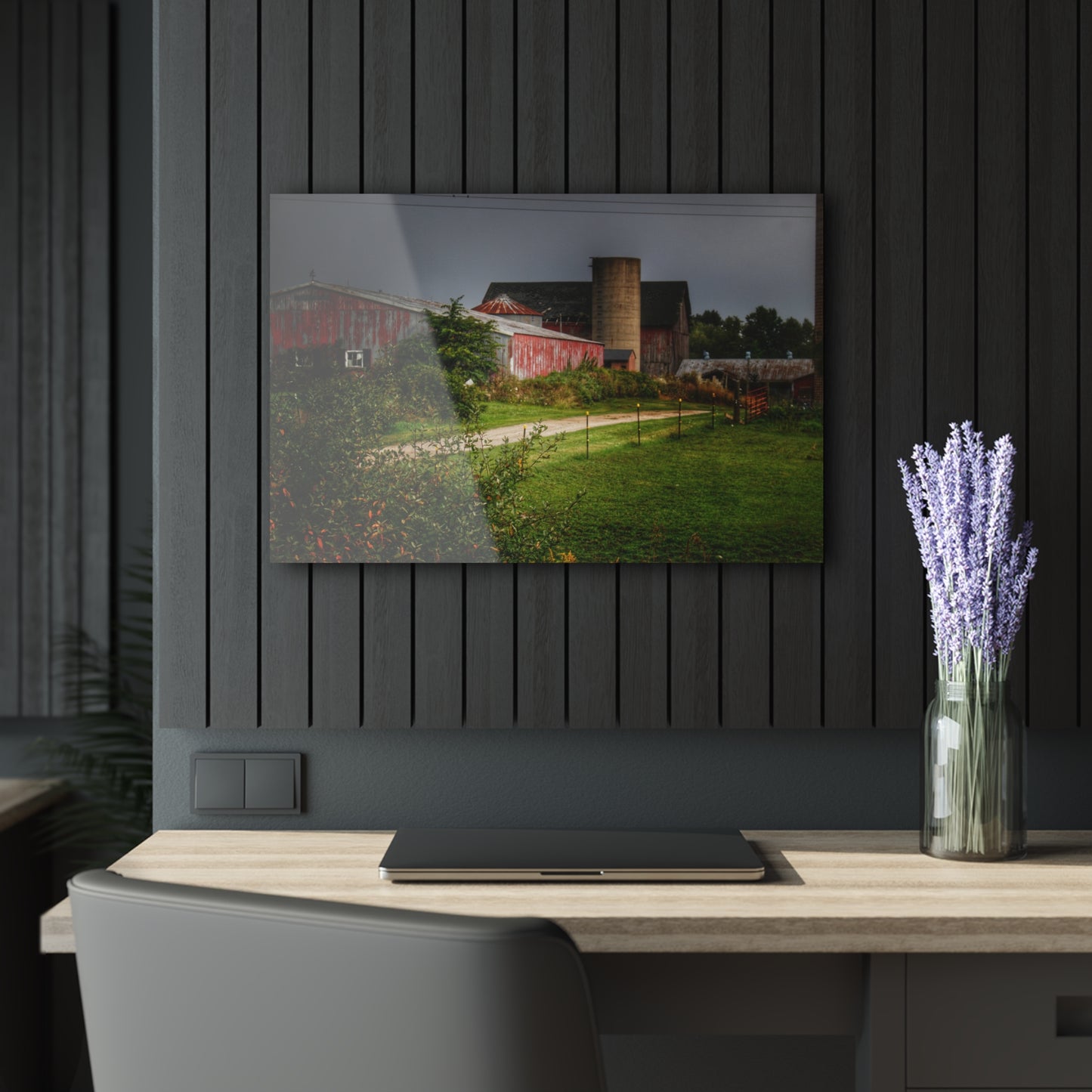 U R There Photography Path of Barns Rustic Farmhouse Acrylic Wall Print