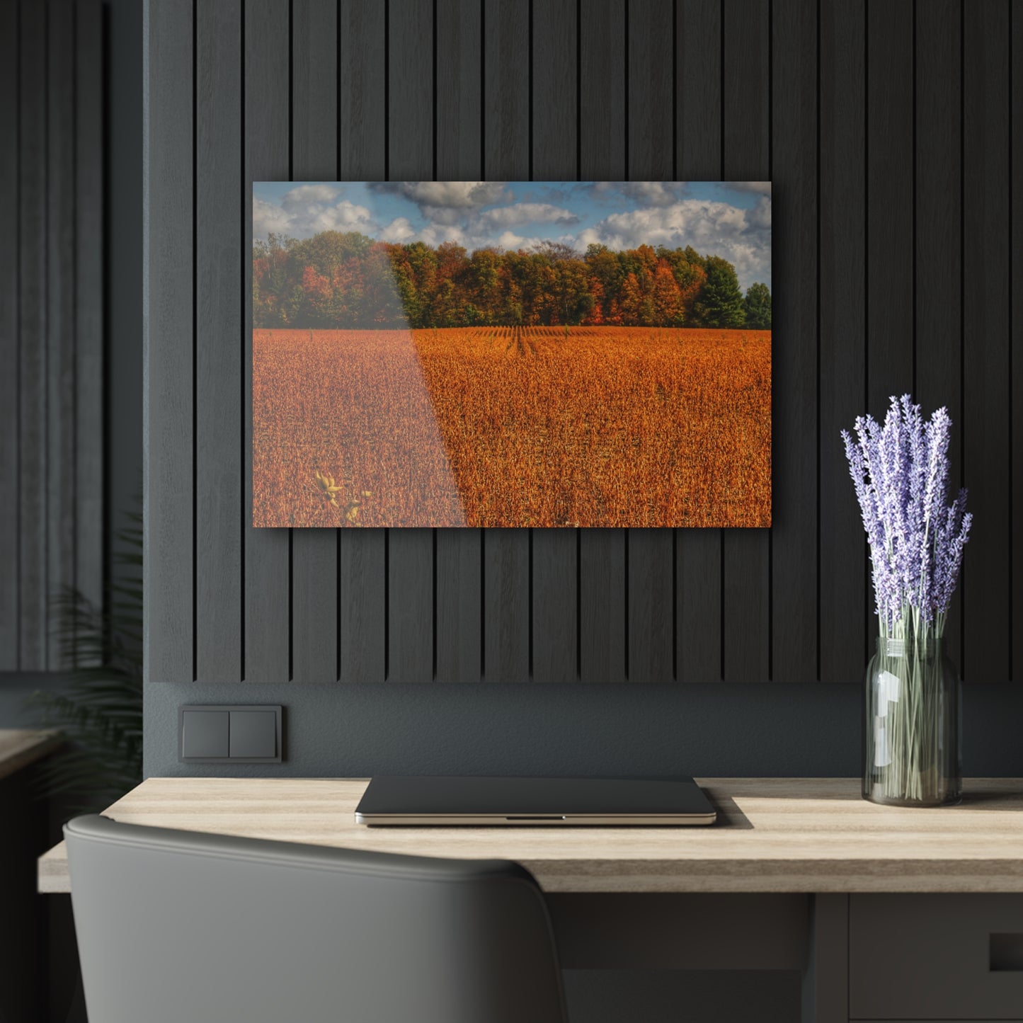 U R There Photography Fall on Murphy Lake I Rustic Farmhouse Acrylic Wall Print