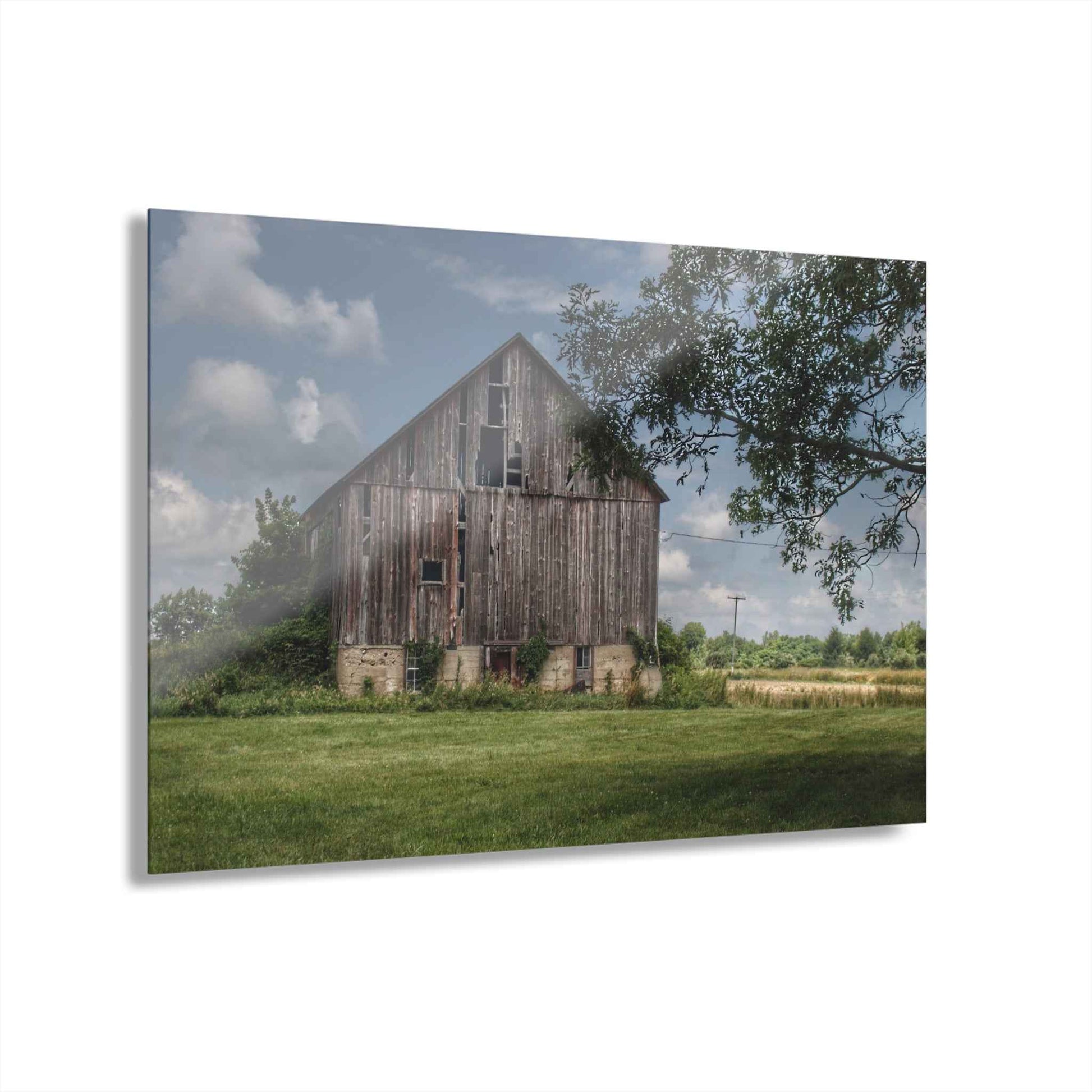 U R There Photography Bohms Road Grey I Rustic Farmhouse Acrylic Wall Print