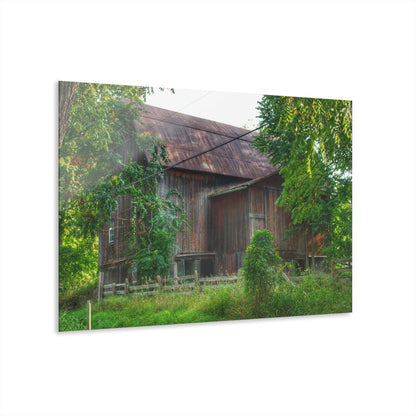 U R There Photography Oxford Rusted Red I Rustic Farmhouse Acrylic Wall Print