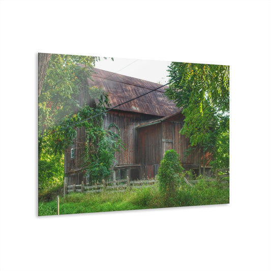 U R There Photography Oxford Rusted Red I Rustic Farmhouse Acrylic Wall Print