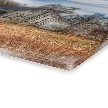 U R There Photography Newark Road White I Rustic Farmhouse Acrylic Wall Print