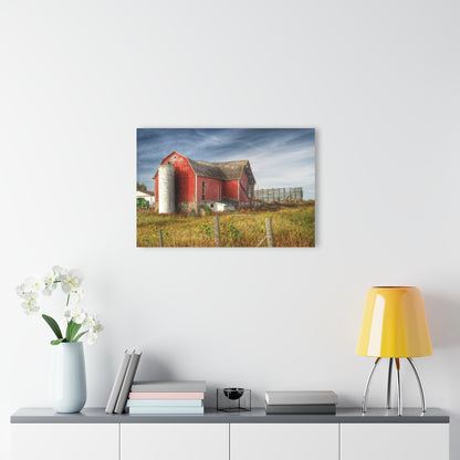 U R There Photography Hurds Corner Red I Rustic Farmhouse Acrylic Wall Print
