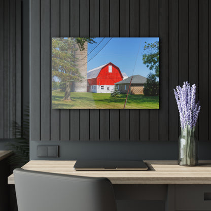 Barn Boutique Modern Farmhouse Acrylic Wall Print| East Lake Road Red and Little Grey