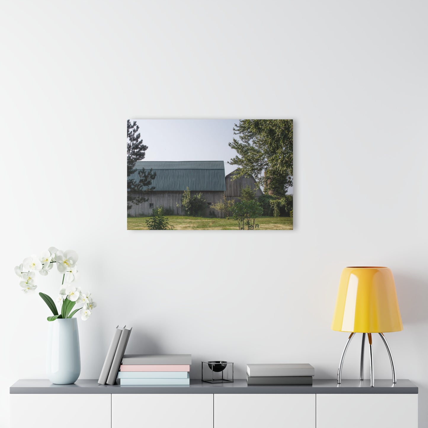 U R There Photography Bordman Road Greys Rustic Farmhouse Acrylic Wall Print
