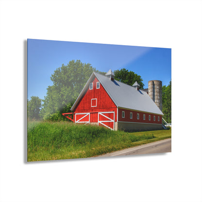 U R There Photography Metamora Red 2020 I Rustic Farmhouse Acrylic Wall Print