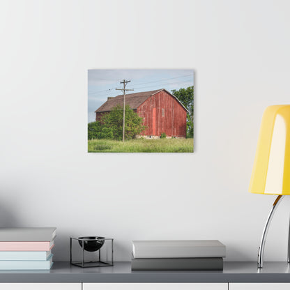 U R There Photography Armstrong Road Red I Rustic Farmhouse Acrylic Wall Print